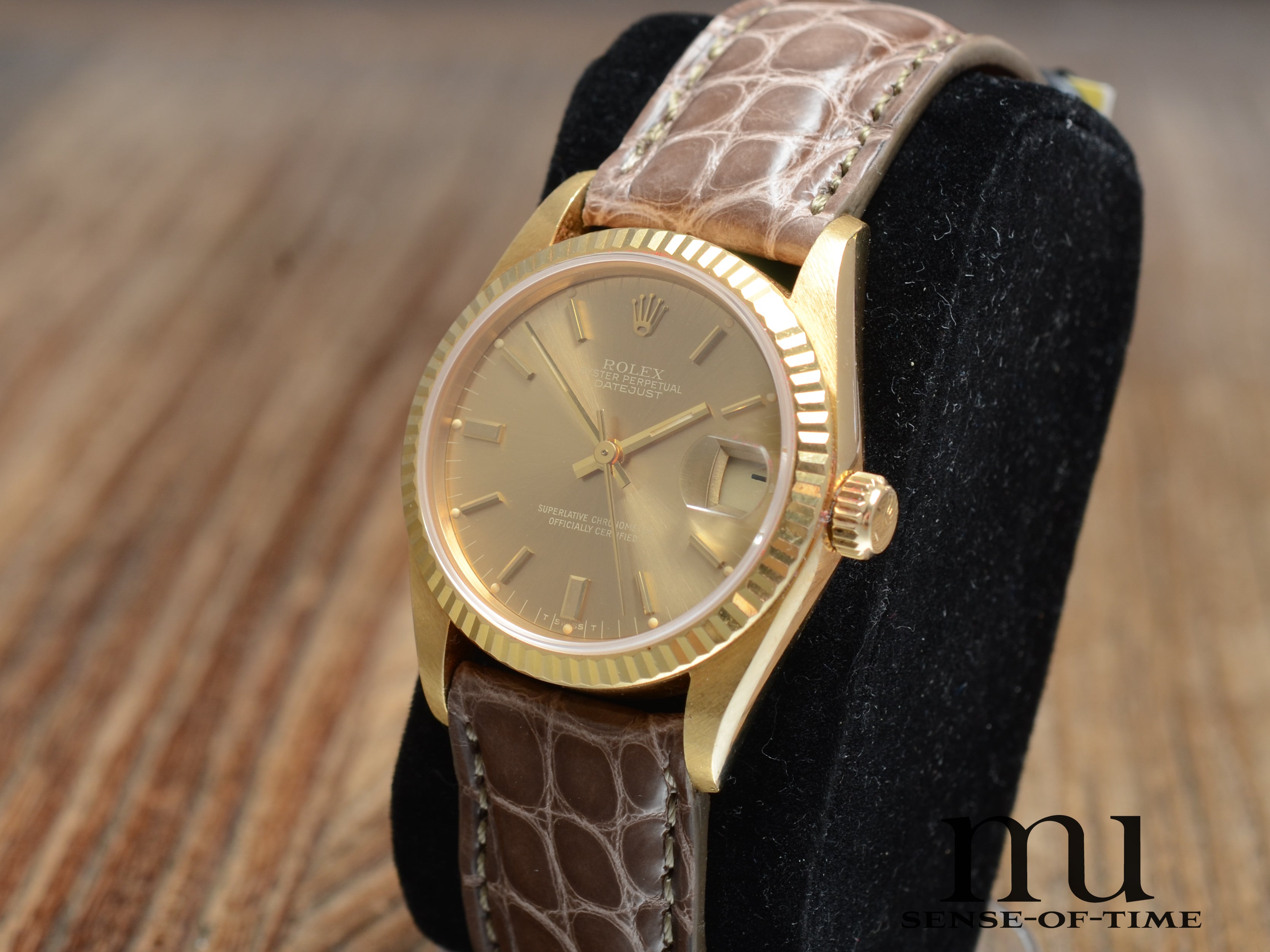 Rolex Datejust Lady 18kt Gold, Ghost Zifferblatt, 31mm, Ref.: 68278