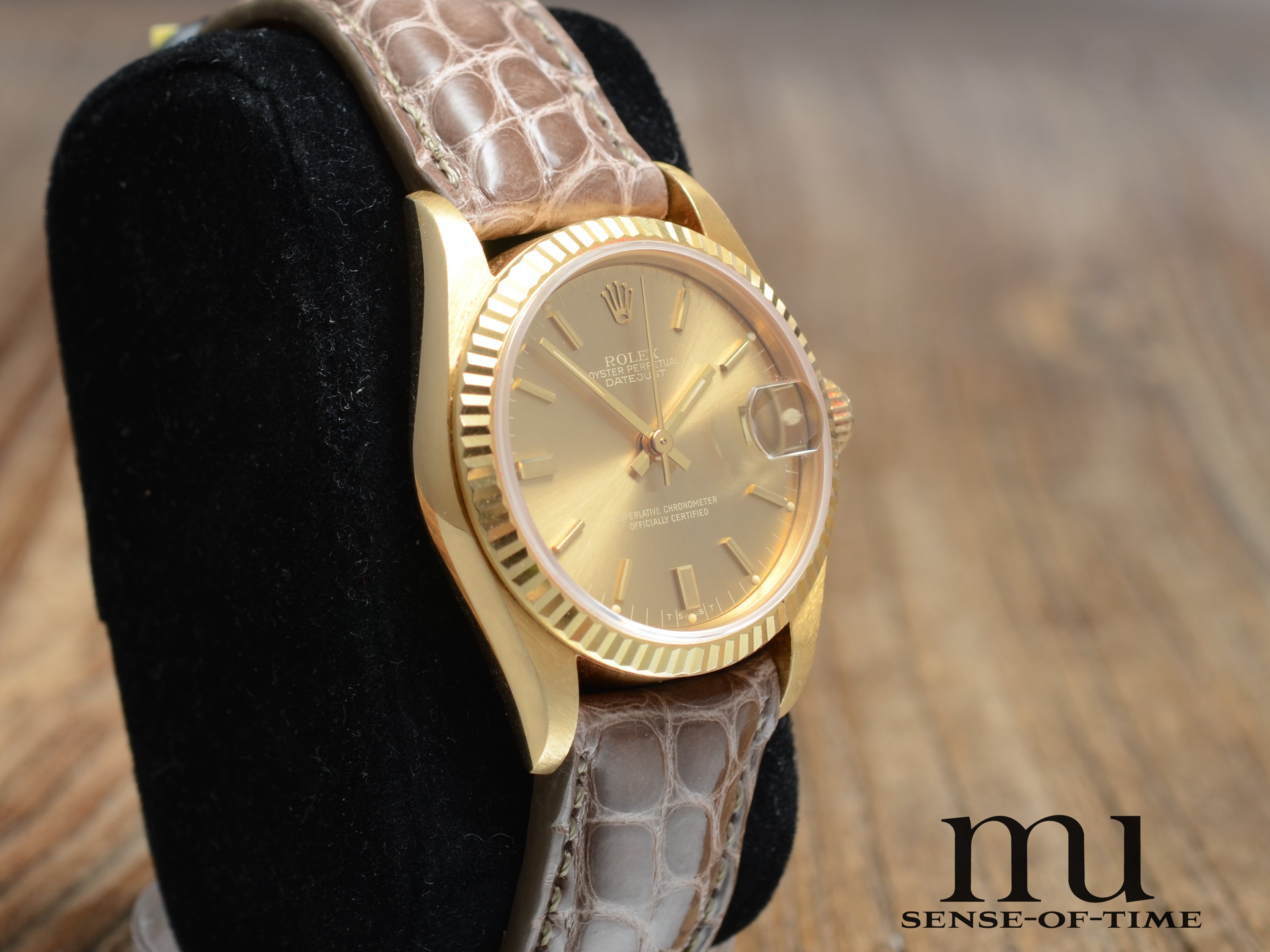 Rolex Datejust Lady 18kt Gold, Ghost Zifferblatt, 31mm, Ref.: 68278