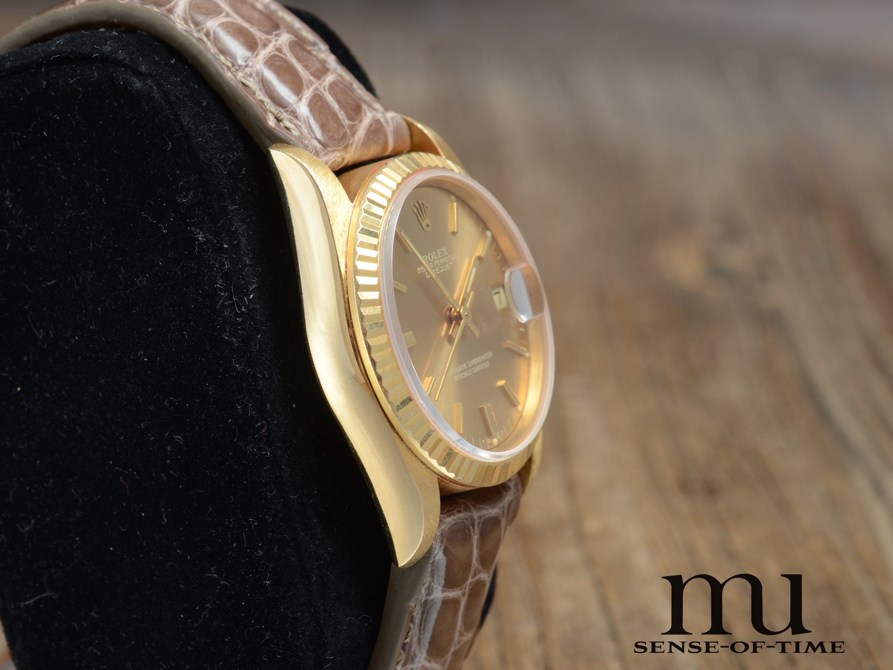 Rolex Datejust Lady 18kt Gold, Ghost Zifferblatt, 31mm, Ref.: 68278