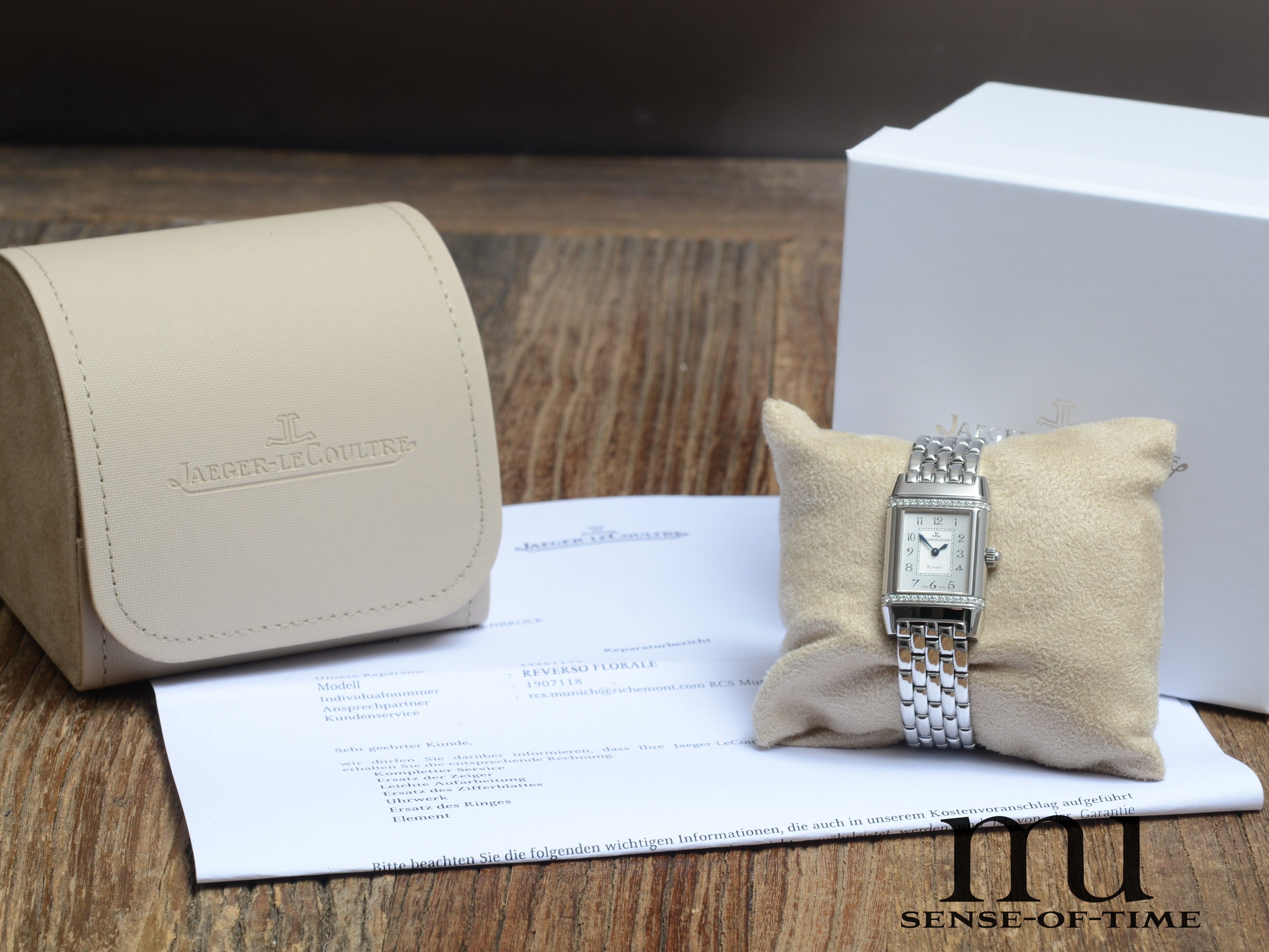 Jaeger leCoultre Reverso Lady Diamonds JLC-Service 7/2026, Ref: 265.8.08