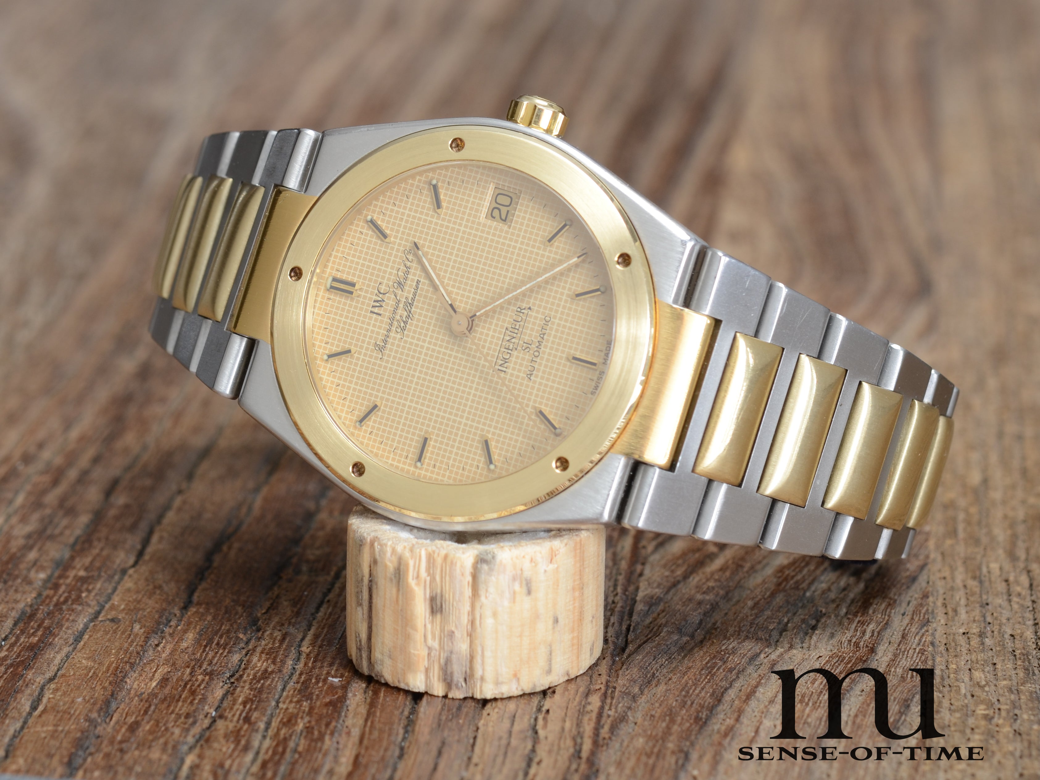 IWC Ingenieur SL Stahl/Gold Automatik goldenes Millimeter Dial, IW3506