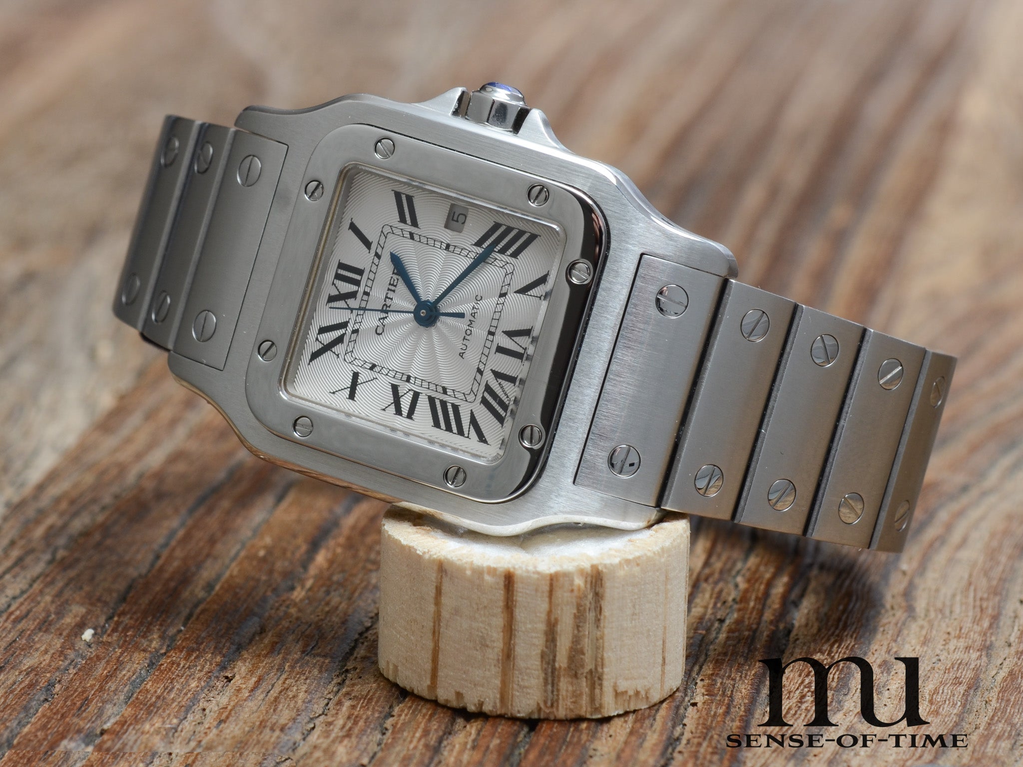 Cartier Santos Galbée Automatik Stahl Medium, NOS, Ref.: 2319