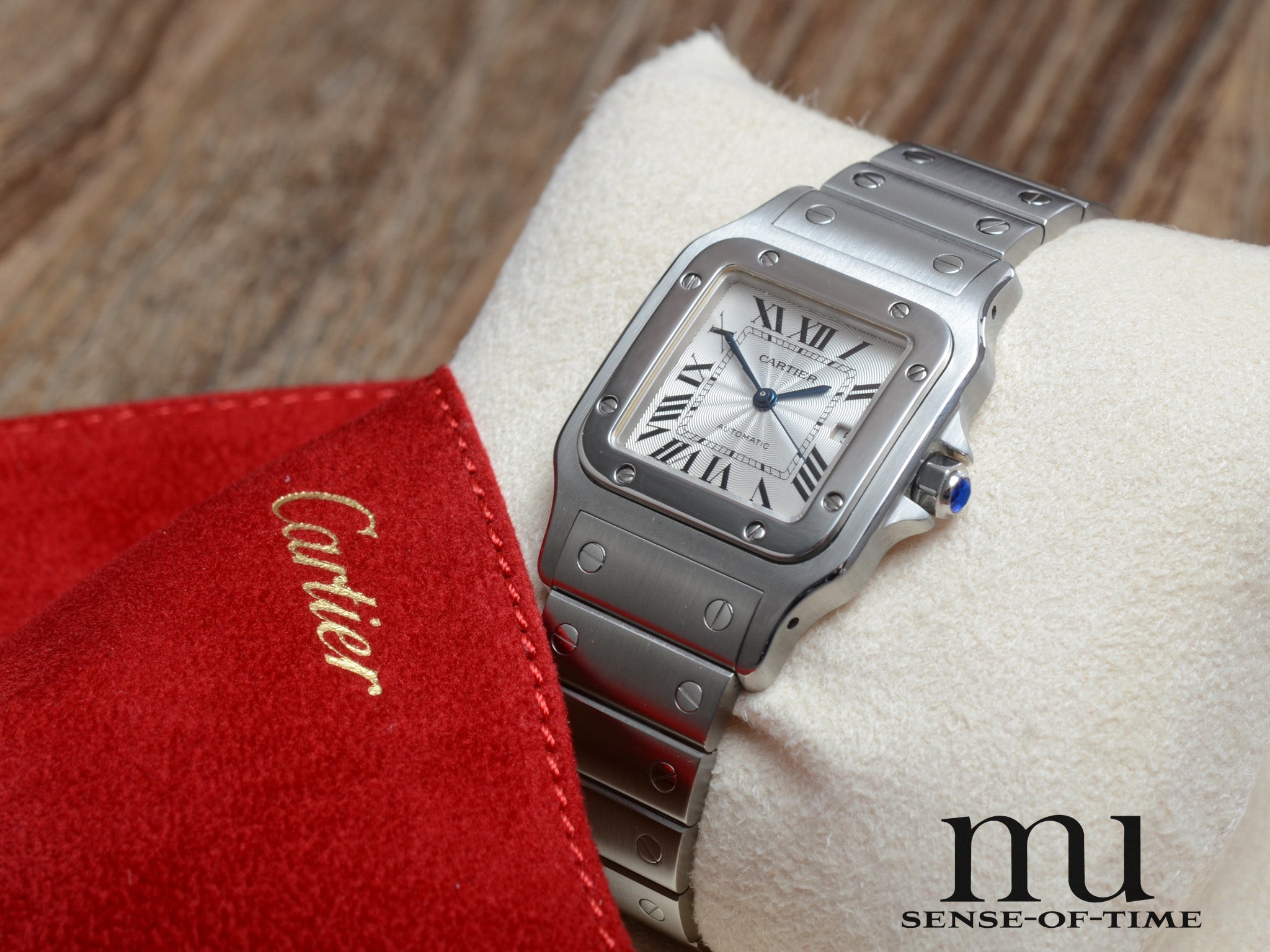 Cartier Santos Galbée Automatik Stahl Medium, NOS, Ref.: 2319
