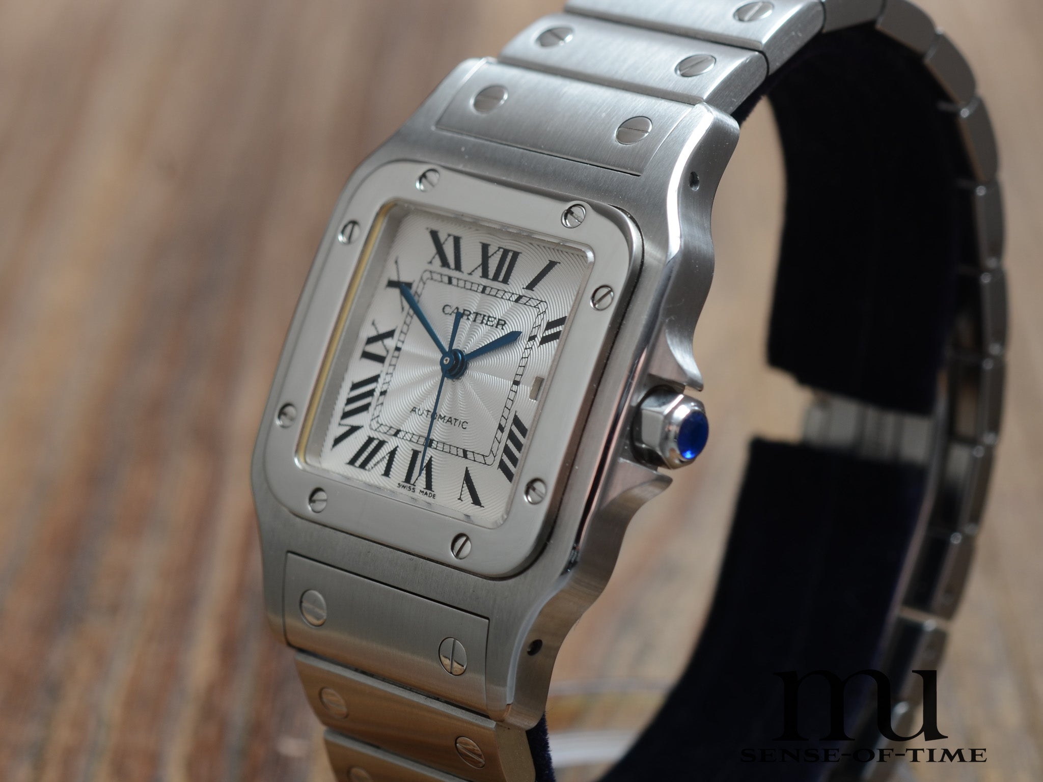 Cartier Santos Galbée Automatik Stahl Medium, NOS, Ref.: 2319