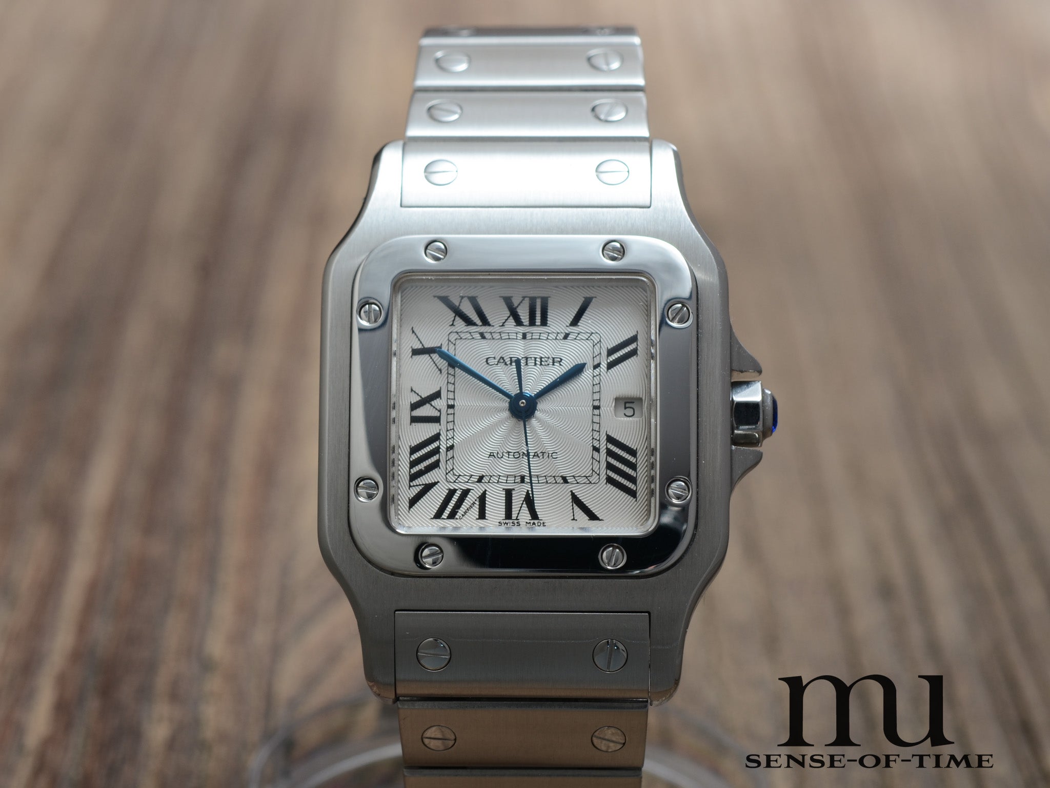 Cartier Santos Galbée Automatik Stahl Medium, NOS, Ref.: 2319