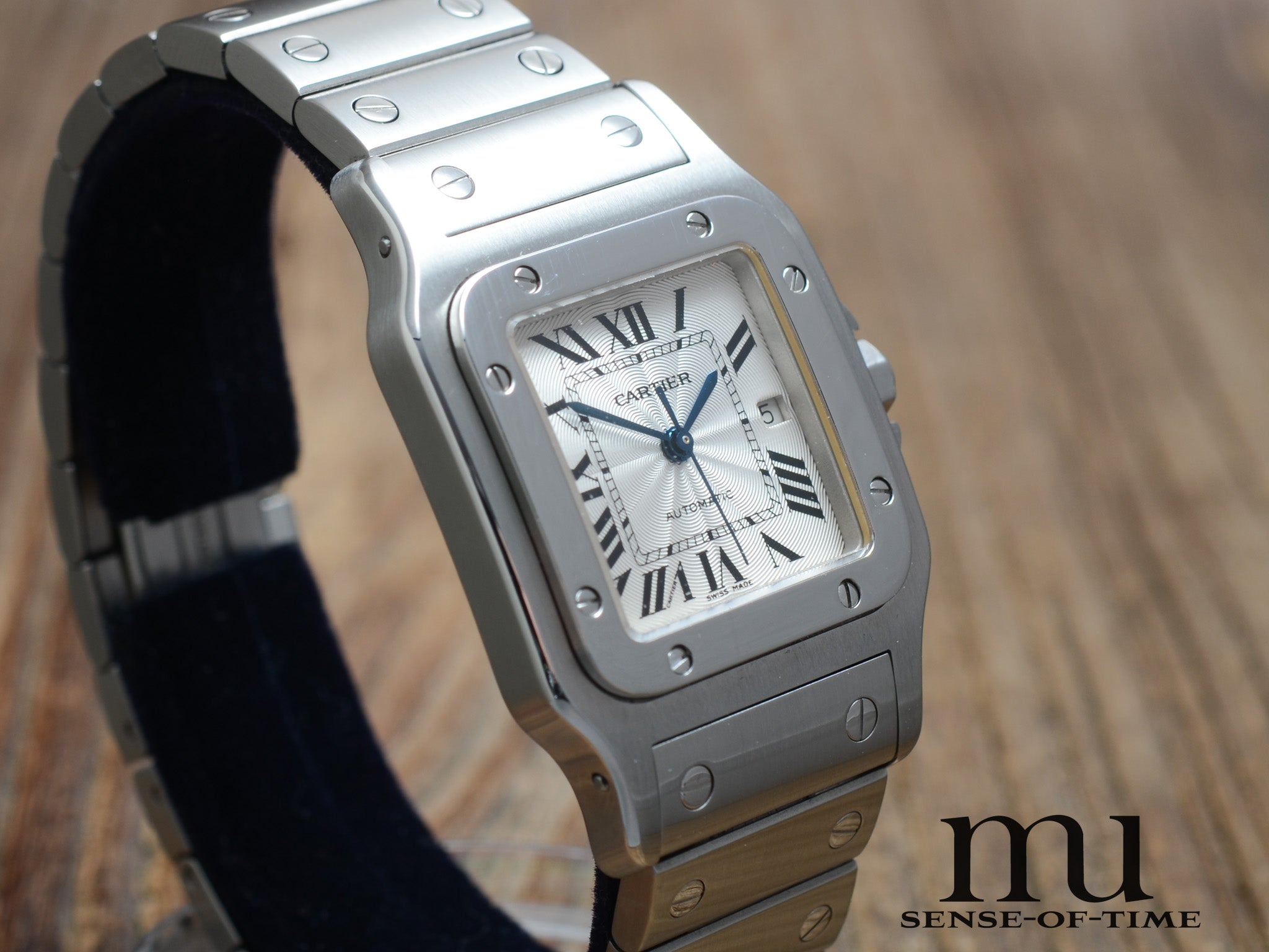 Cartier Santos Galbée Automatik Stahl Medium, NOS, Ref.: 2319