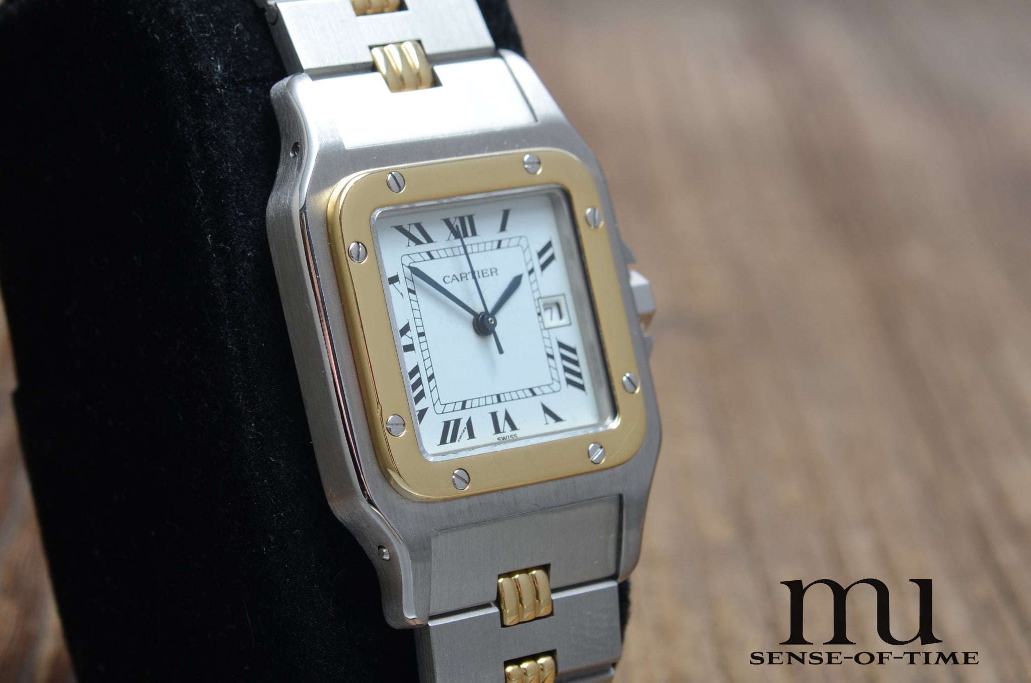 Cartier Santos de Cartier Galbée Automatik Stahl/Gold, Ref.: 2961