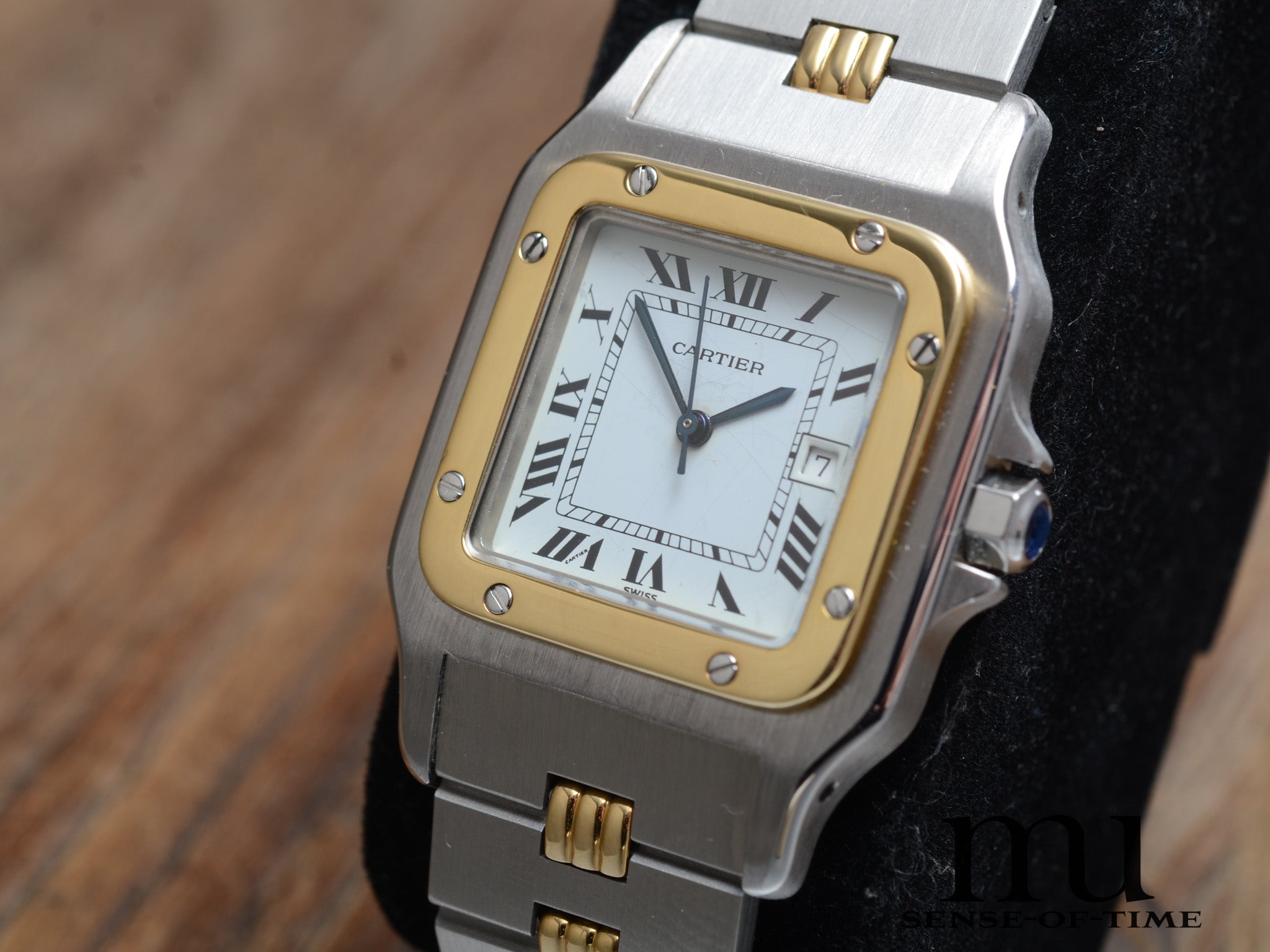 Cartier Santos de Cartier Galbée Automatik Stahl/Gold, Ref.: 2961
