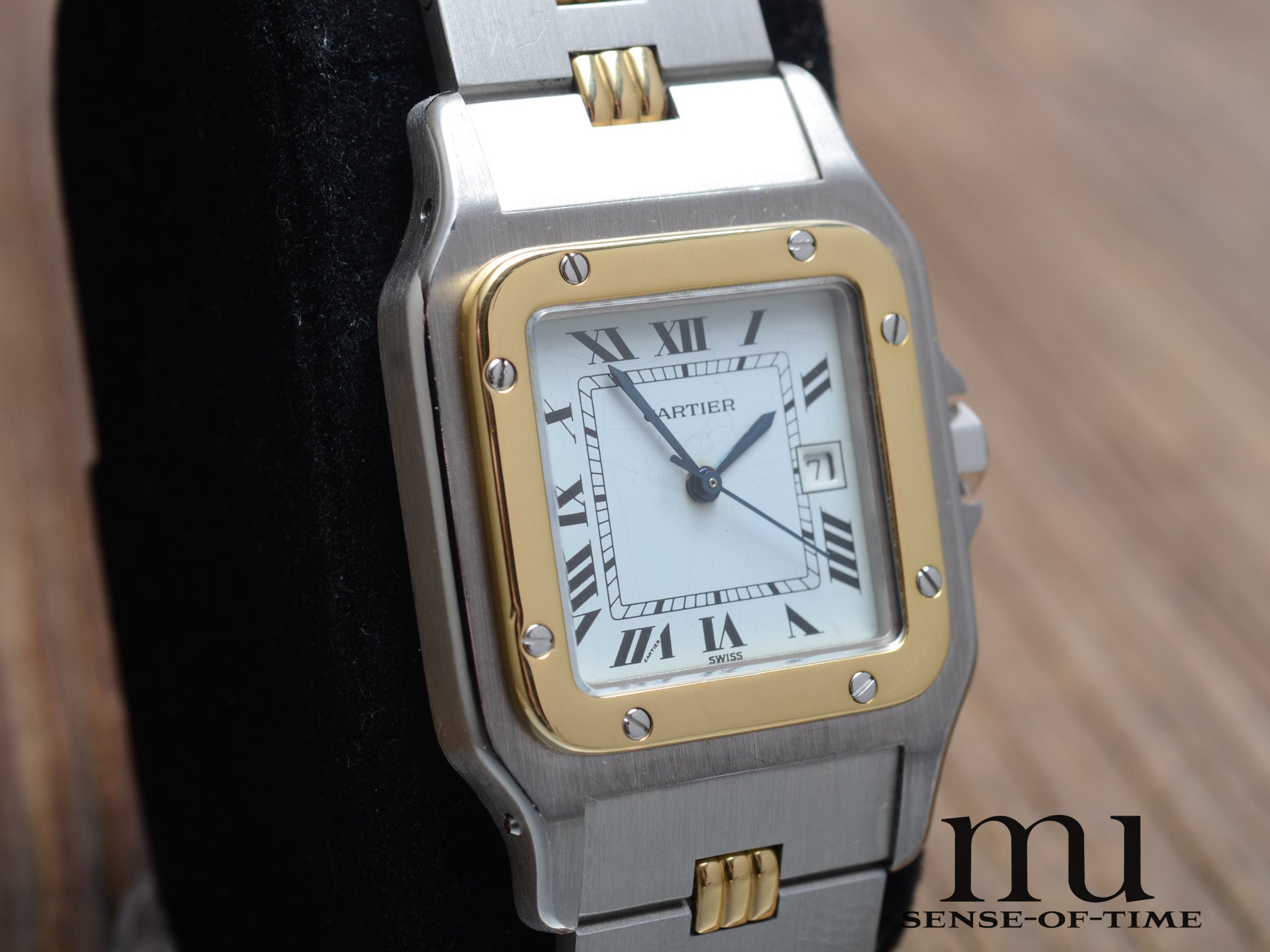 Cartier Santos de Cartier Galbée Automatik Stahl/Gold, Ref.: 2961