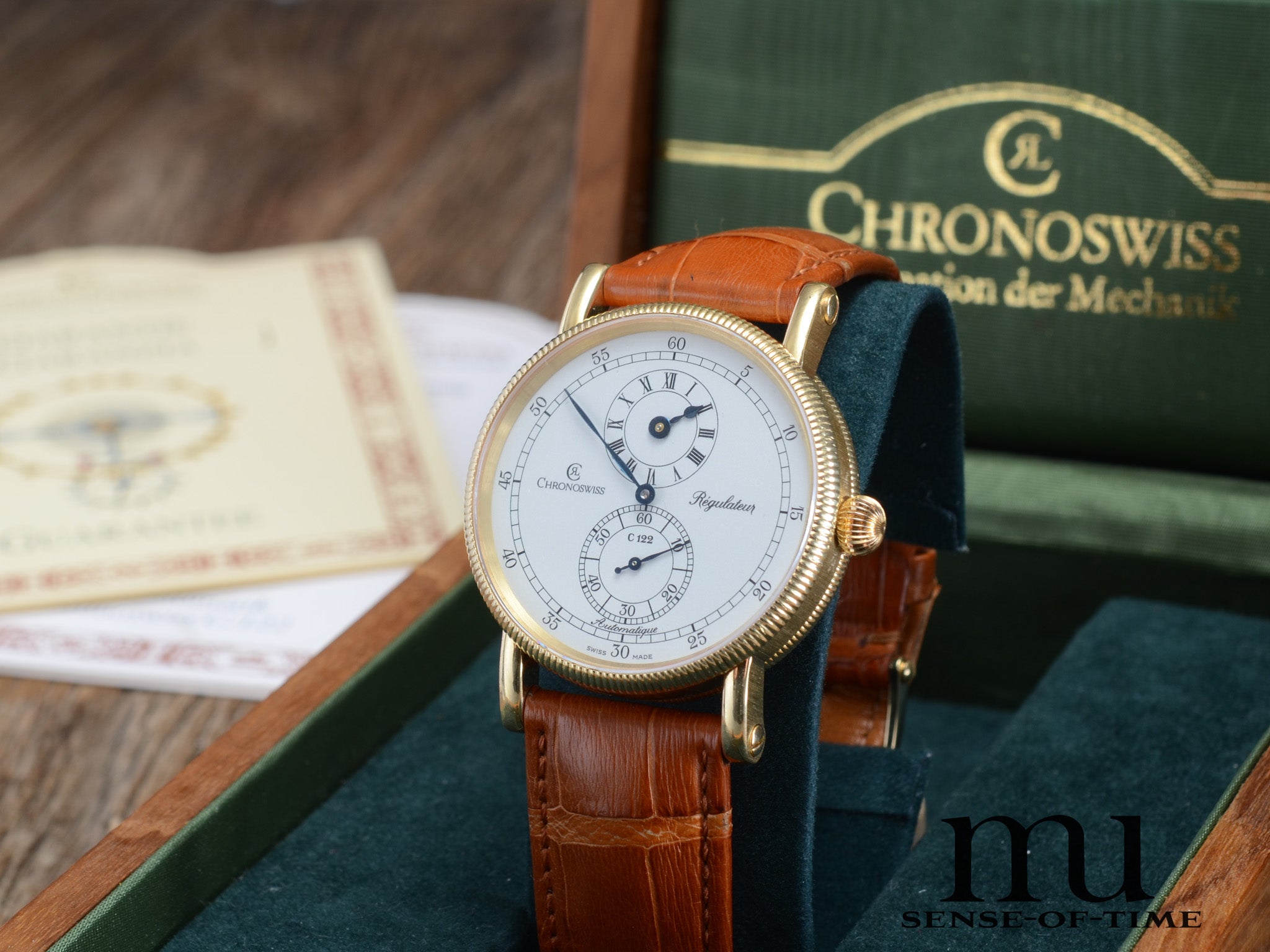 Chronoswiss Regulateur 18kt Gold Automatik Full Set, Ref.: CH1221