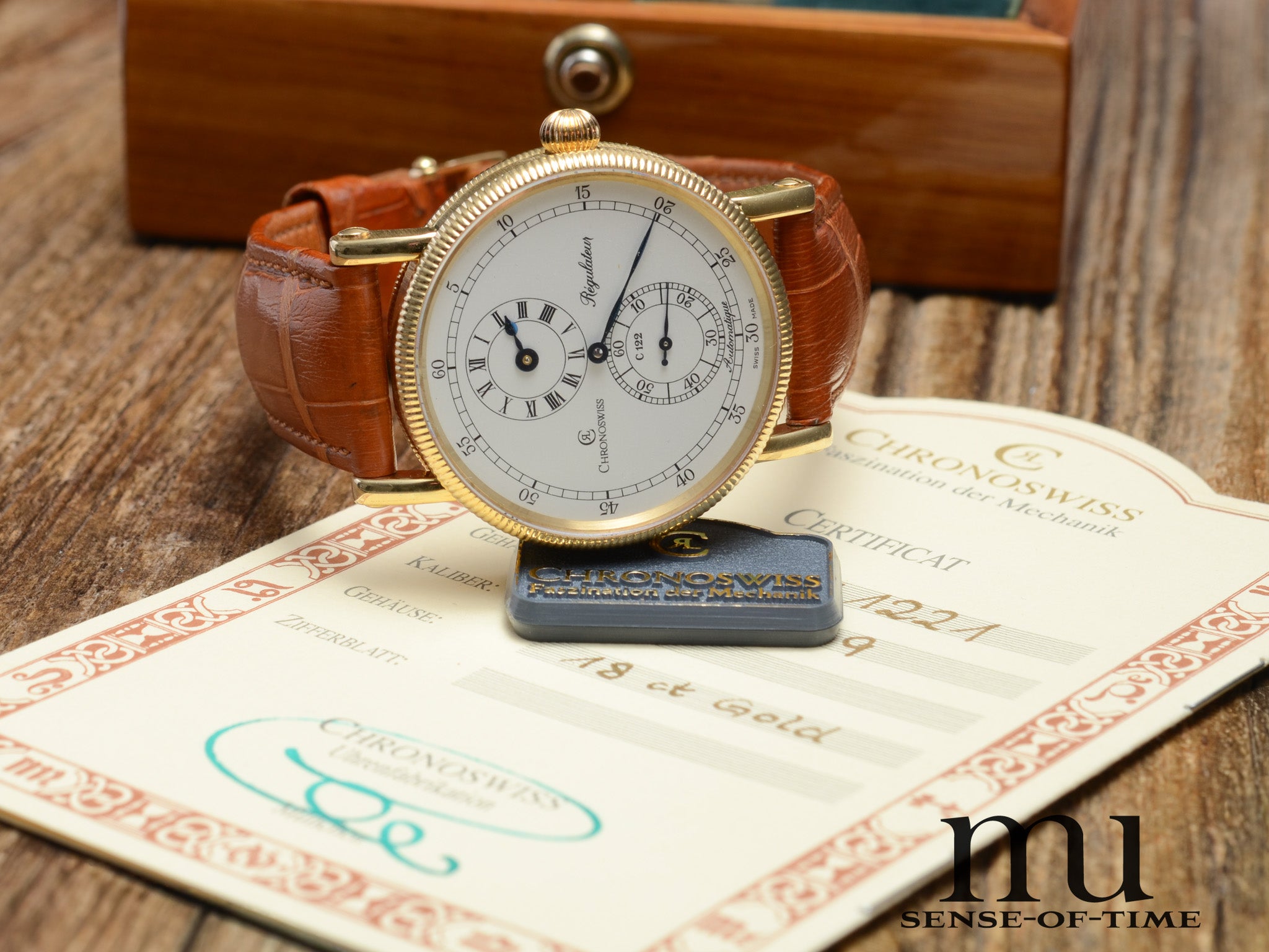 Chronoswiss Regulateur 18kt Gold Automatik Full Set, Ref.: CH1221