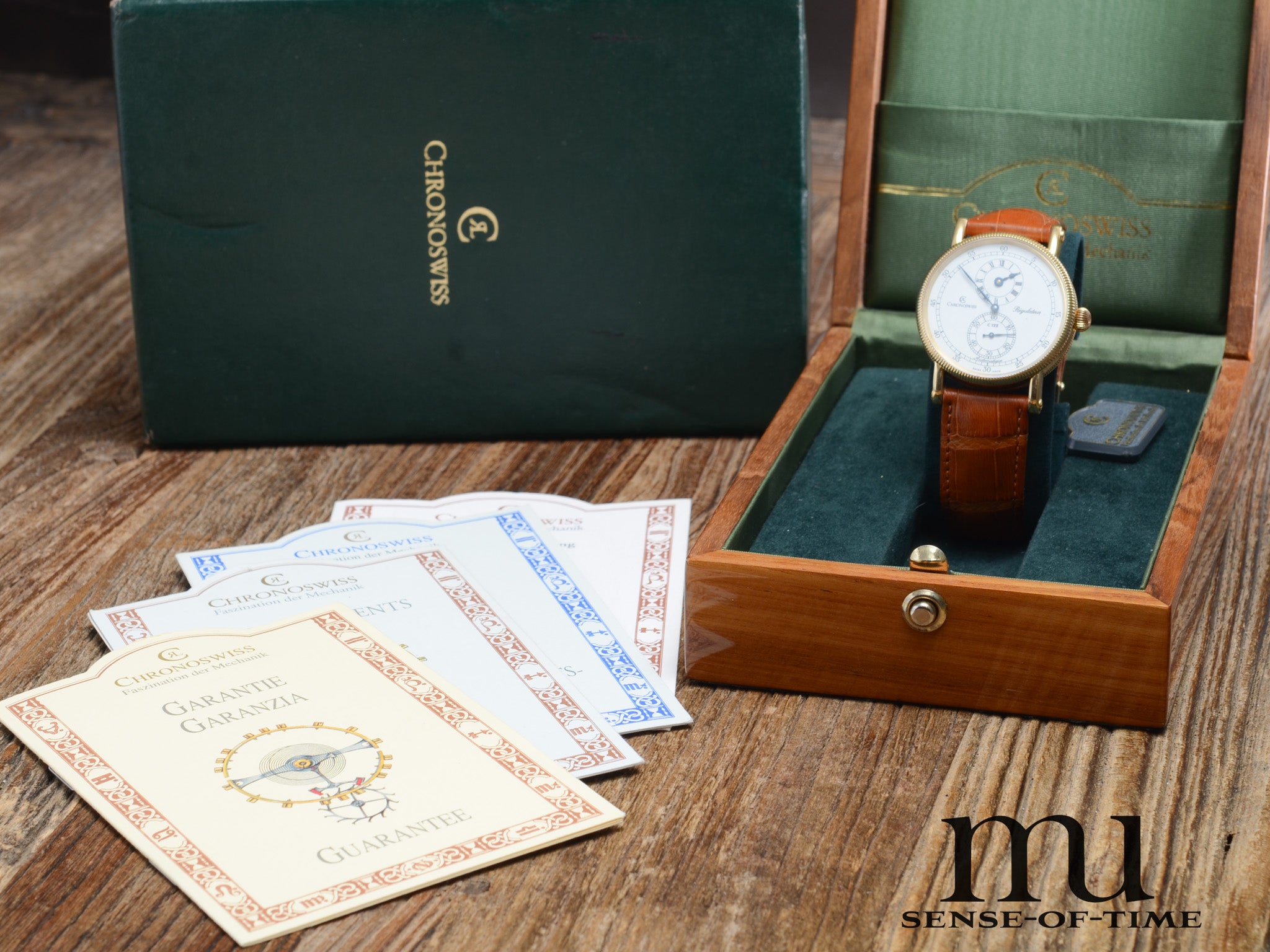 Chronoswiss Regulateur 18kt Gold Automatik Full Set, Ref.: CH1221