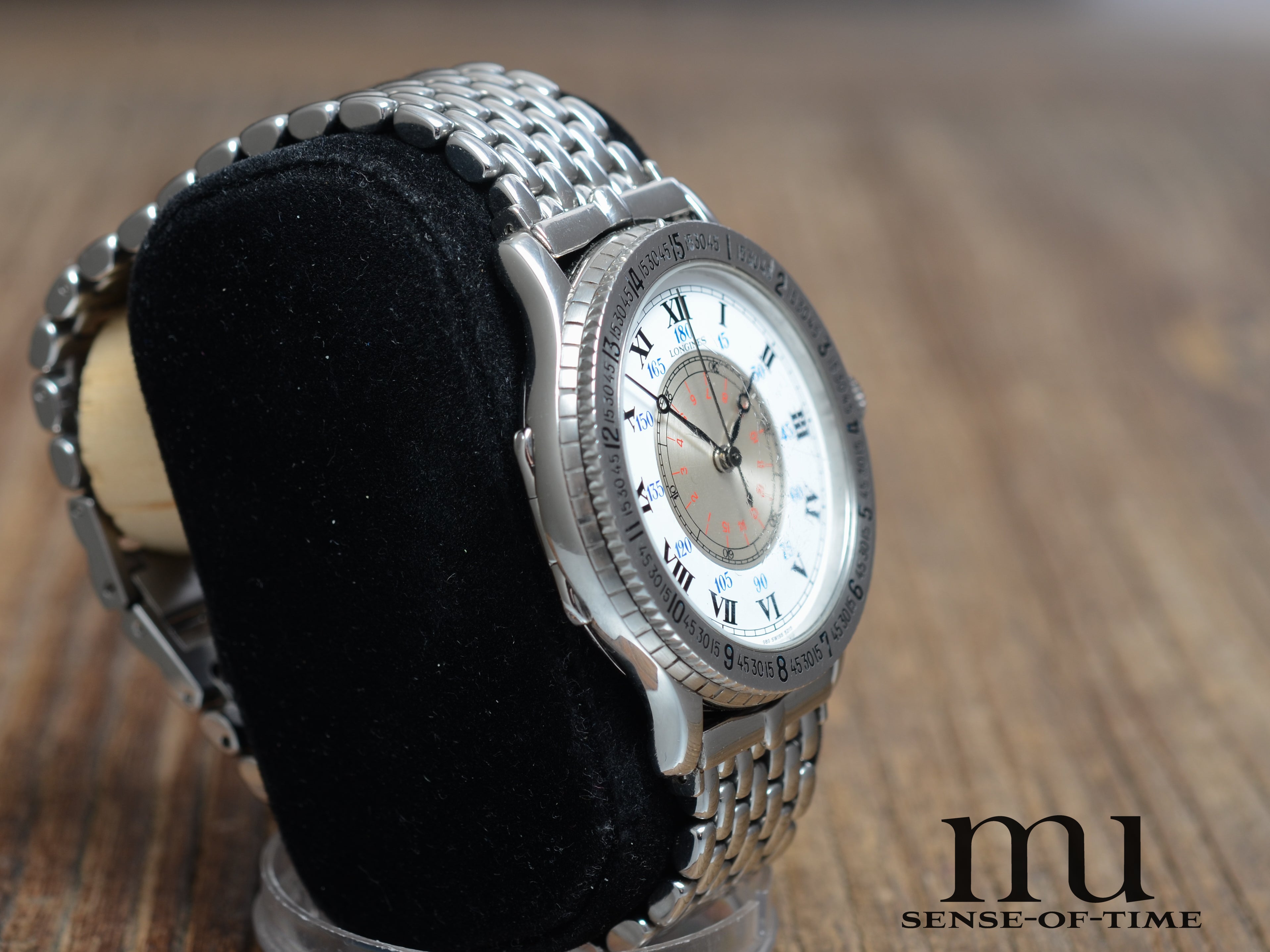 Longines Charles Lindbergh Hour Angle, Beads of Rice Stahlband, Ref. L2.601.4