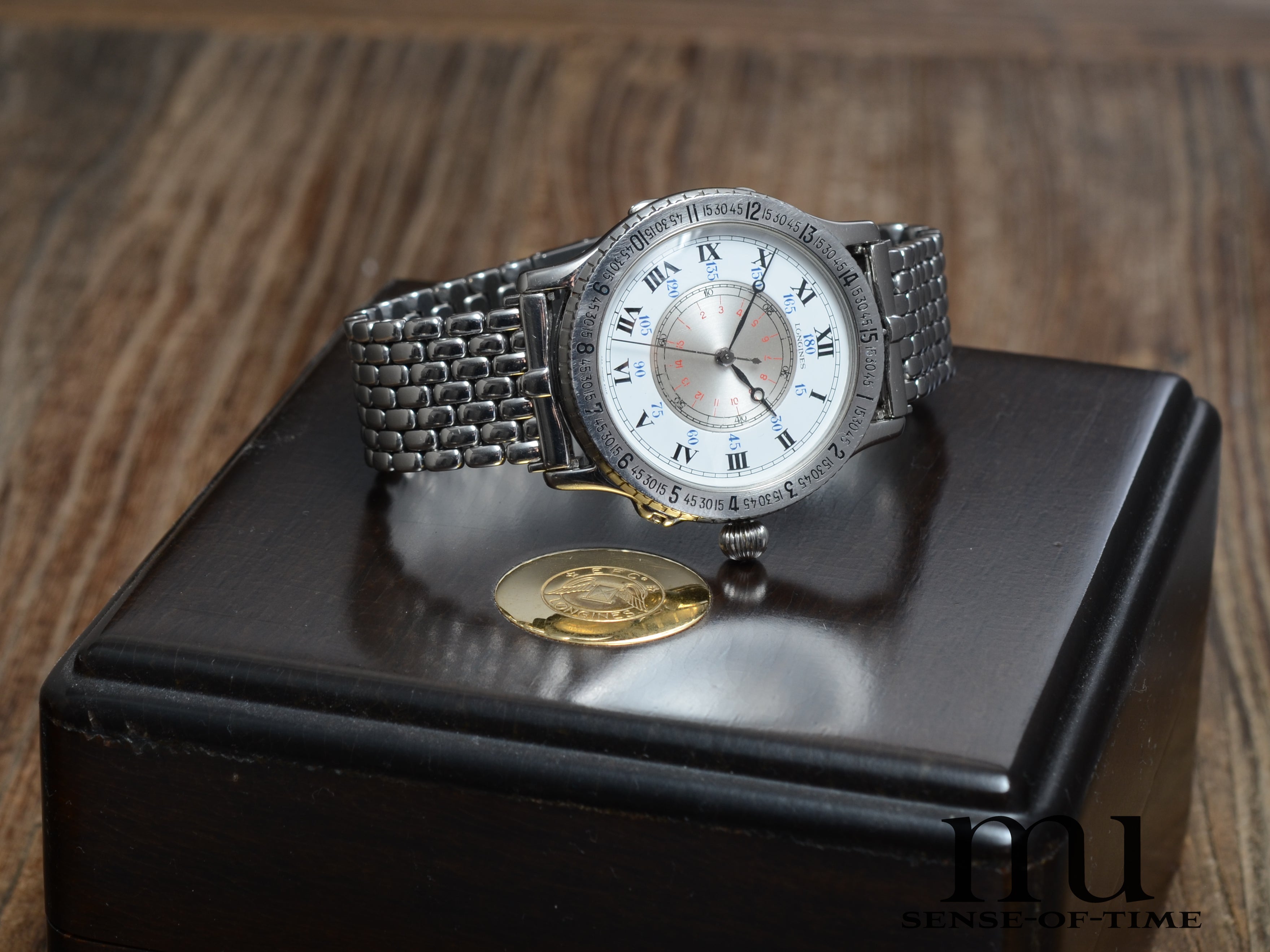 Longines Charles Lindbergh Hour Angle, Beads of Rice Stahlband, Ref. L2.601.4