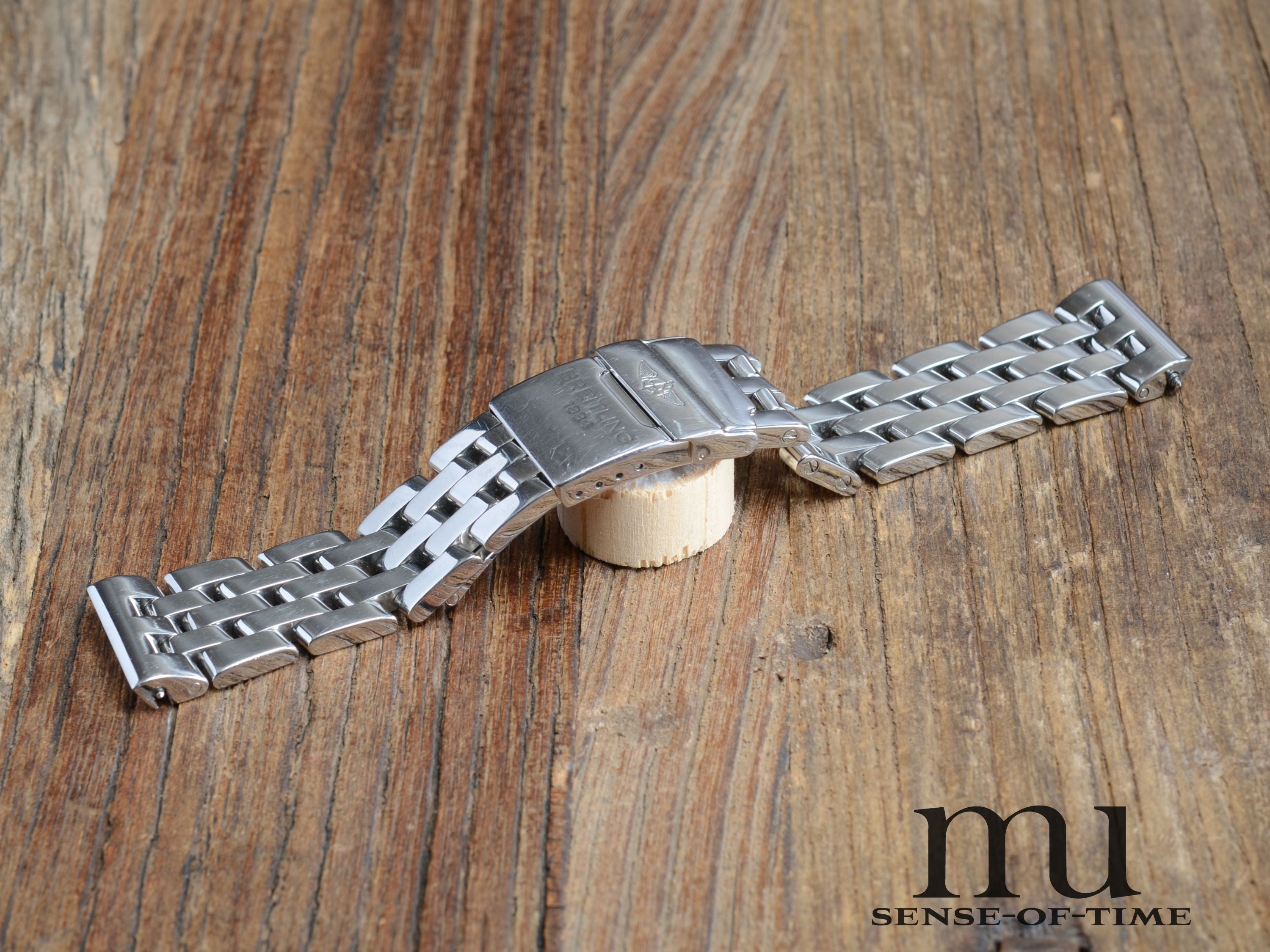 Zubehör: Breitling Pilot-Armband aus Edelstahl, 22mm