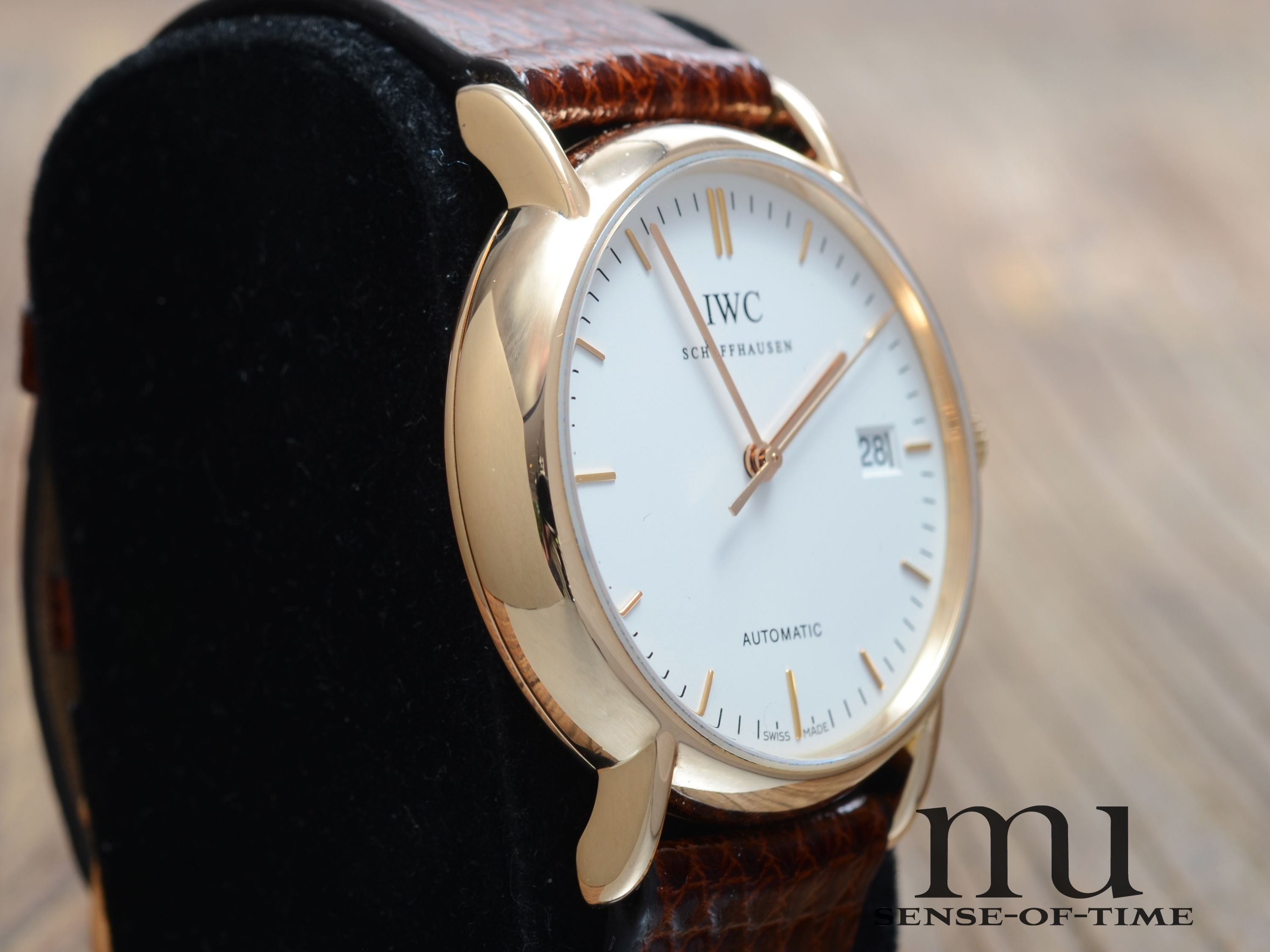 IWC Portofino 18kt Roségold 38mm, weißes Zifferblatt, Ref.: IW3533