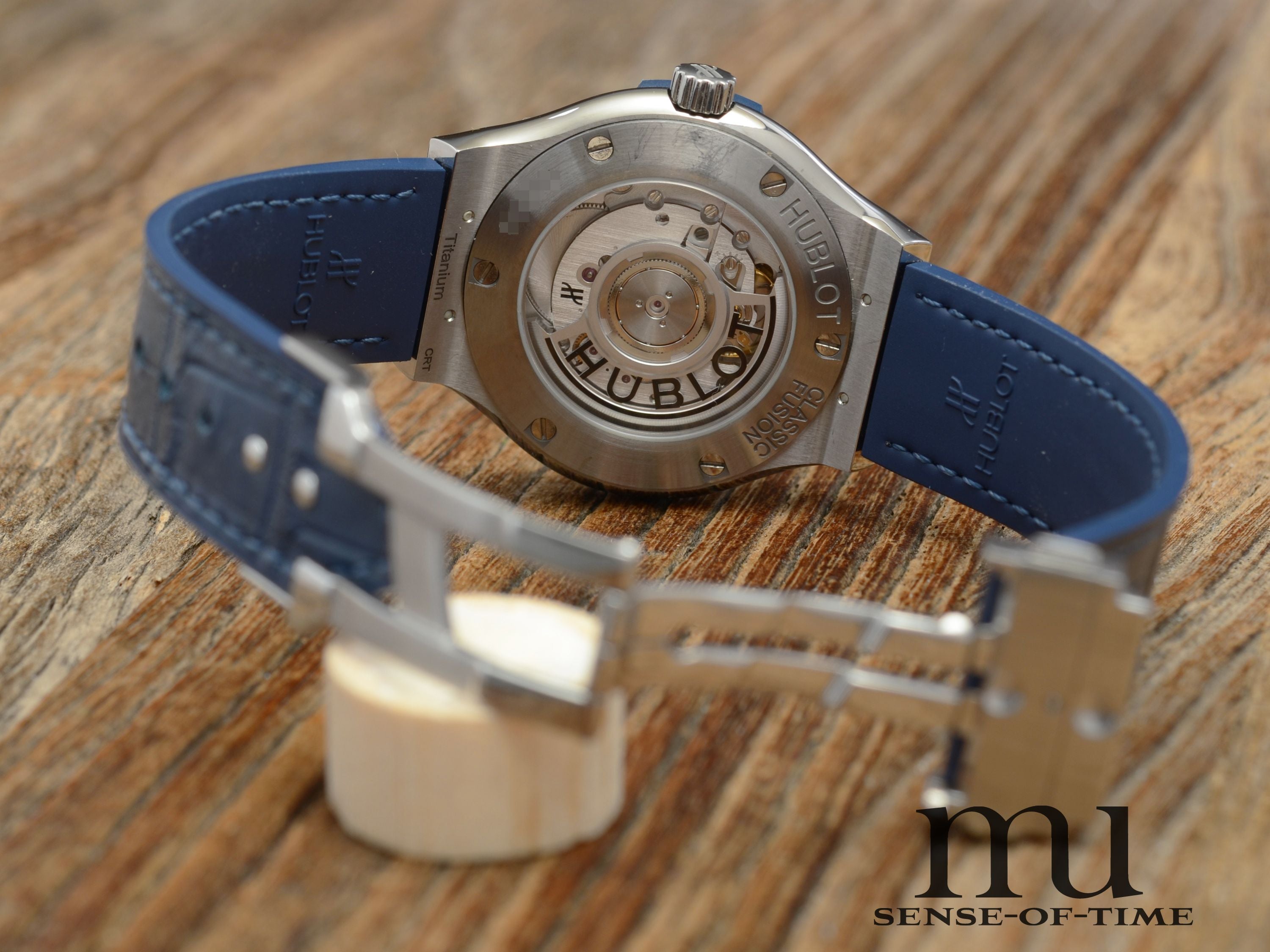 Hublot Classic Fusion, Medium 38mm, Blaues Zifferblatt