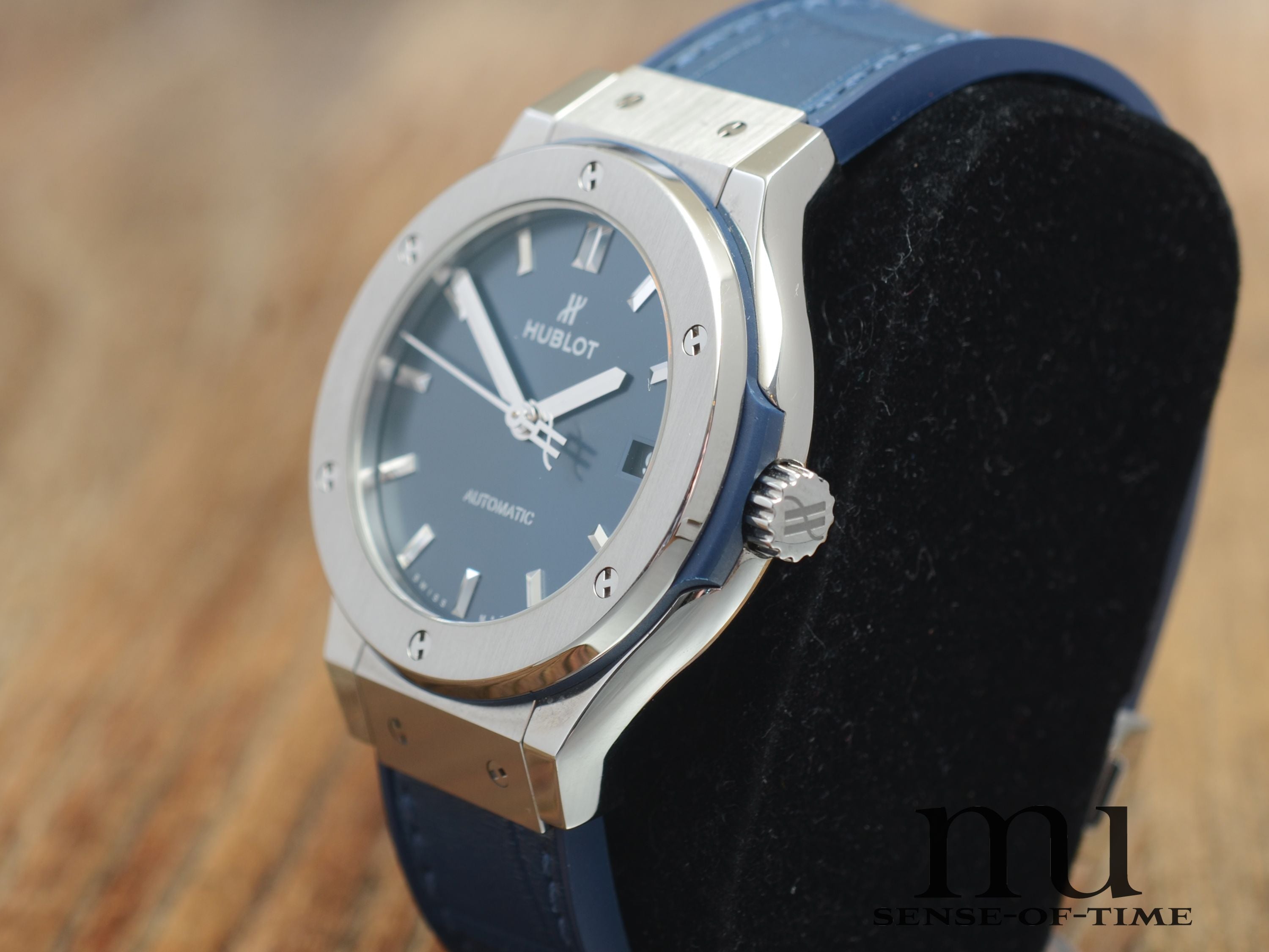 Hublot Classic Fusion, Medium 38mm, Blaues Zifferblatt