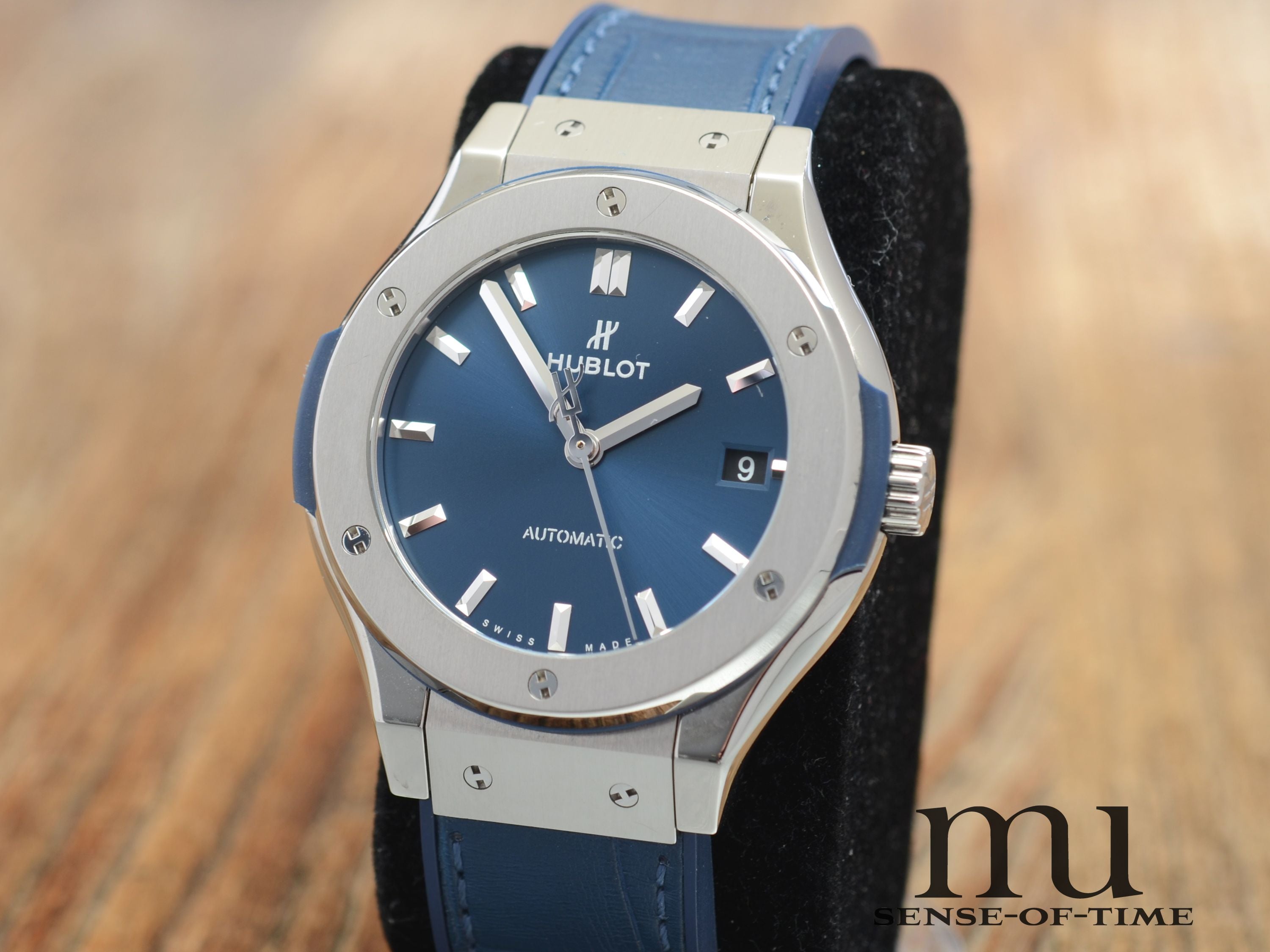 Hublot Classic Fusion, Medium 38mm, Blaues Zifferblatt