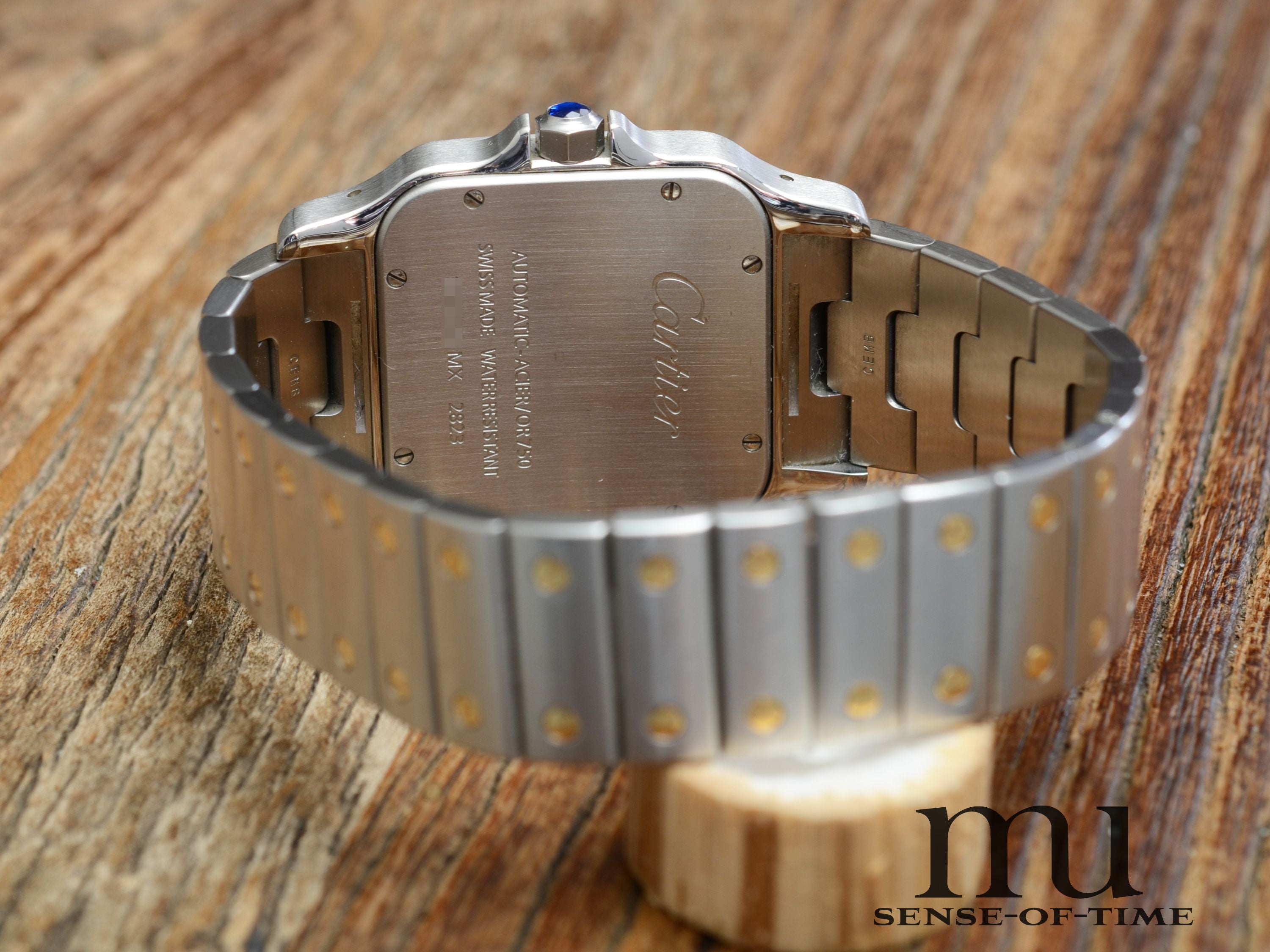 Cartier Santos Galbée Automatik Stahl/Gold XL, Ref: 2823