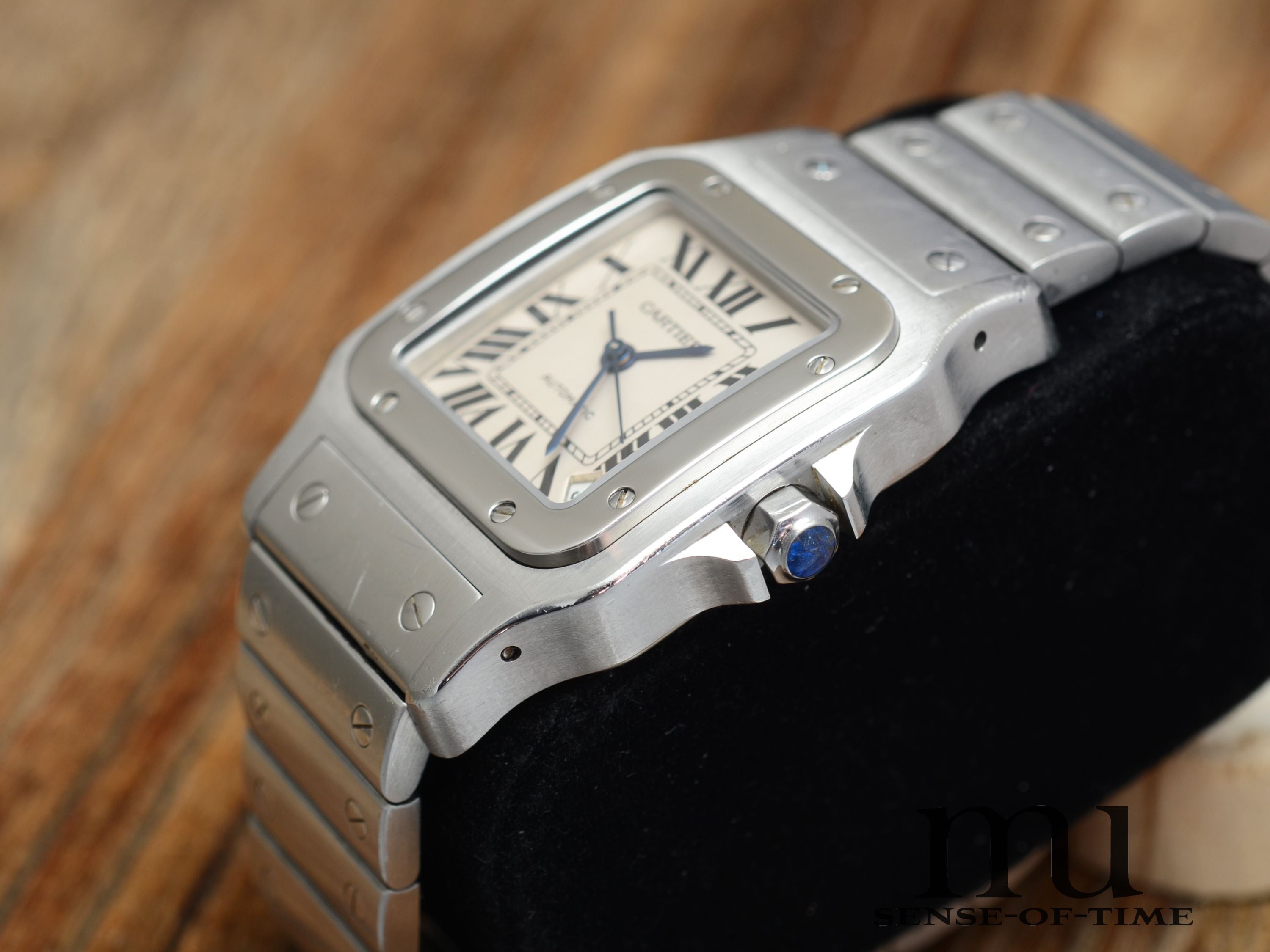 Cartier Santos Galbée Automatik Stahl XL, Ref: 2823