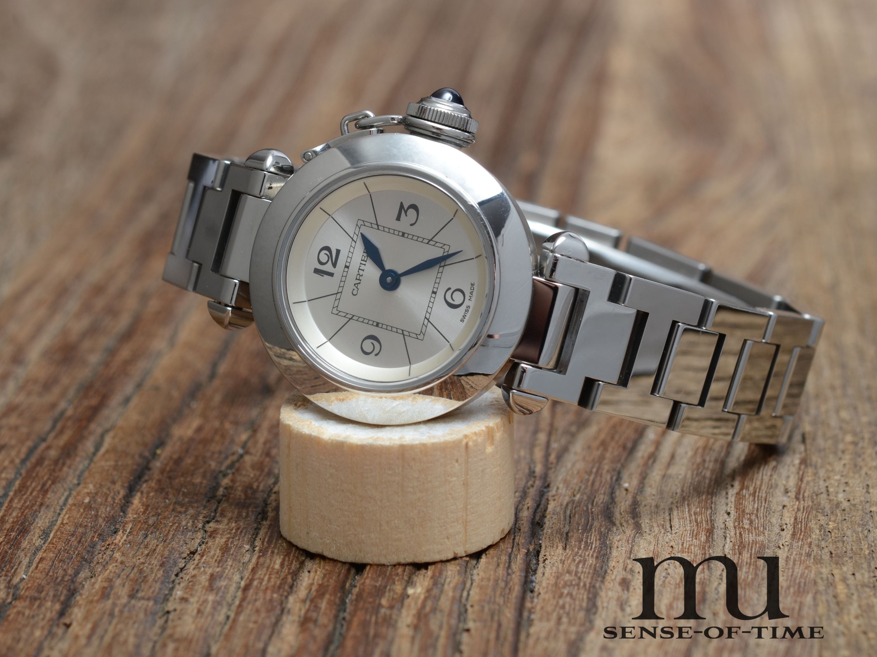 Cartier Miss Pasha Lady 27mm, Stahl, Ref.: 2973
