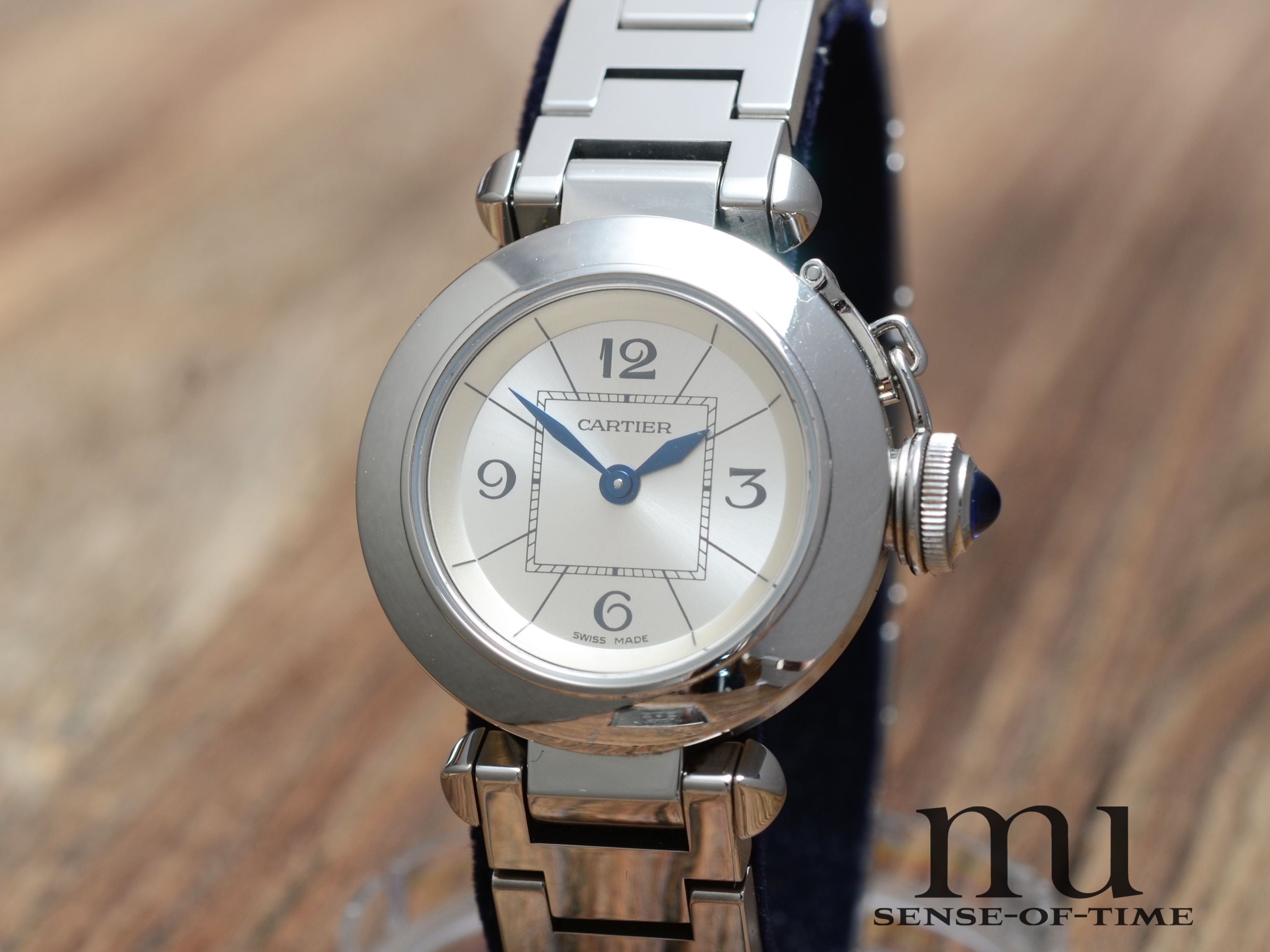 Cartier Miss Pasha Lady 27mm, Stahl, Ref.: 2973
