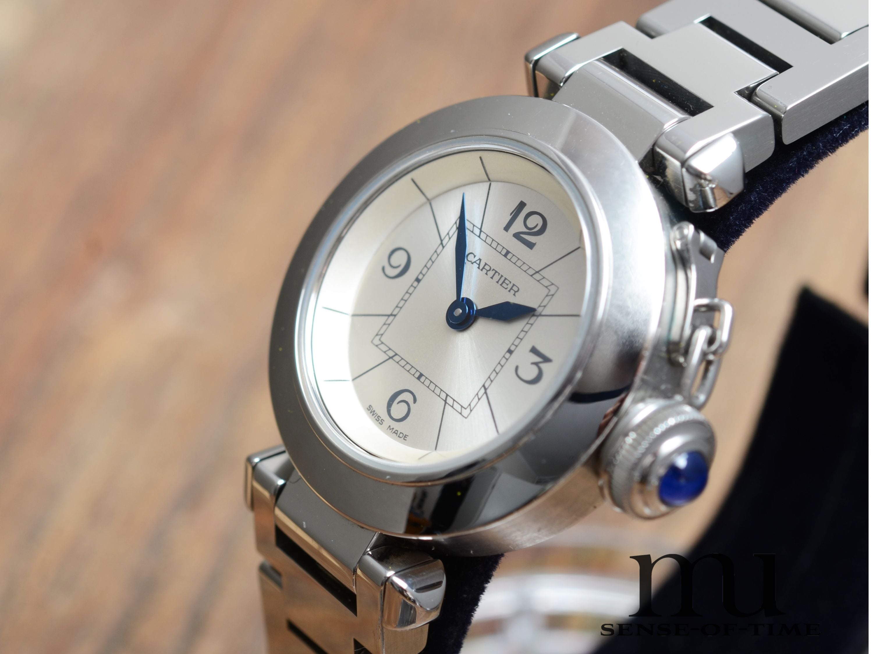 Cartier Miss Pasha Lady 27mm, Stahl, Ref.: 2973