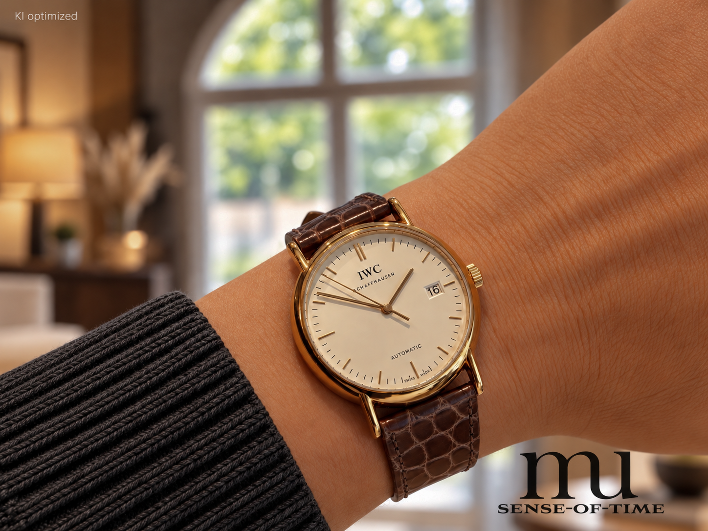 IWC Portofino 18kt Roségold 38mm, weißes Zifferblatt, Ref.: IW3533