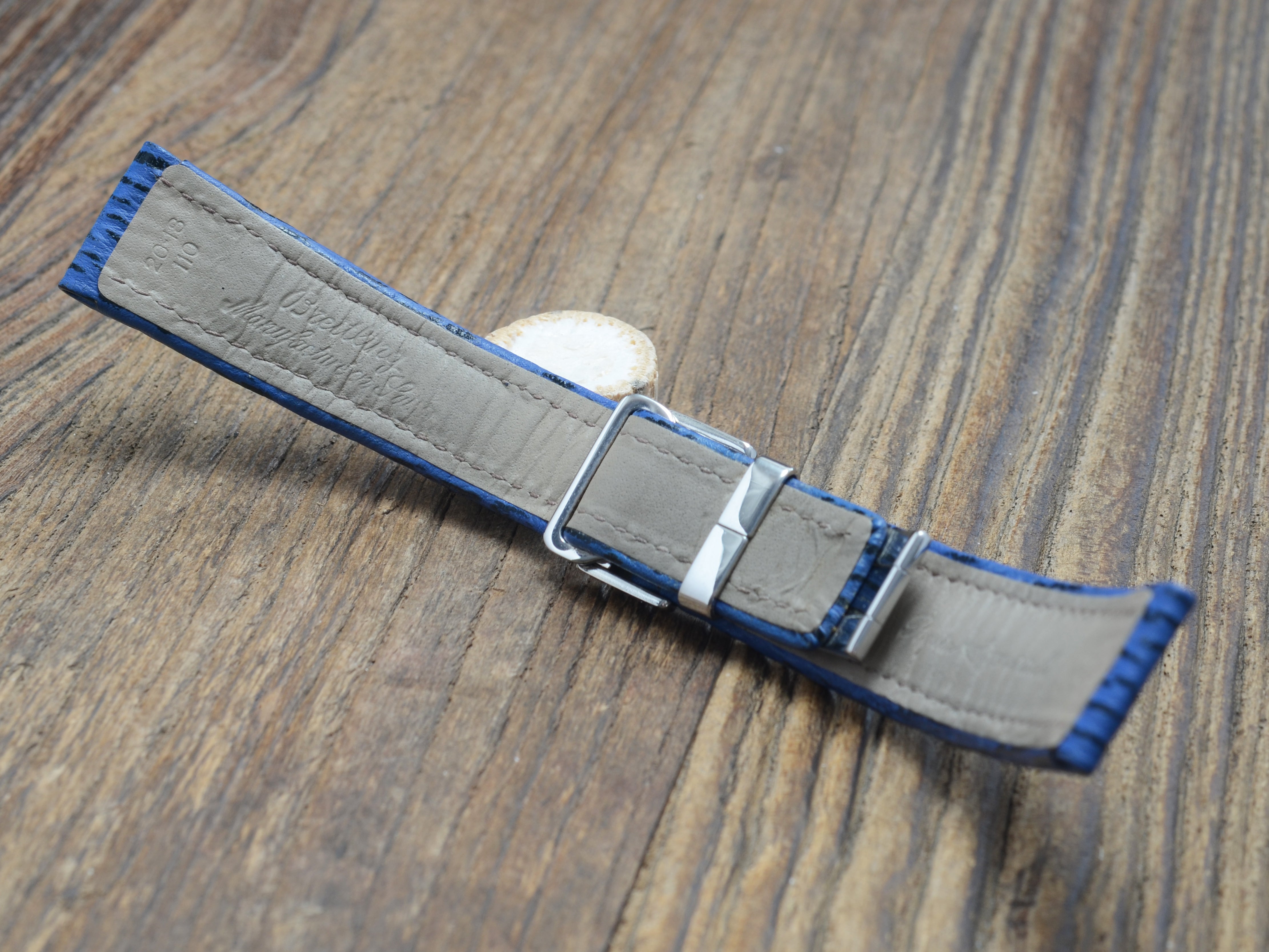 Zubehör: Breitling Haifischband 20mm NOS mit original Breitling Faltschließe