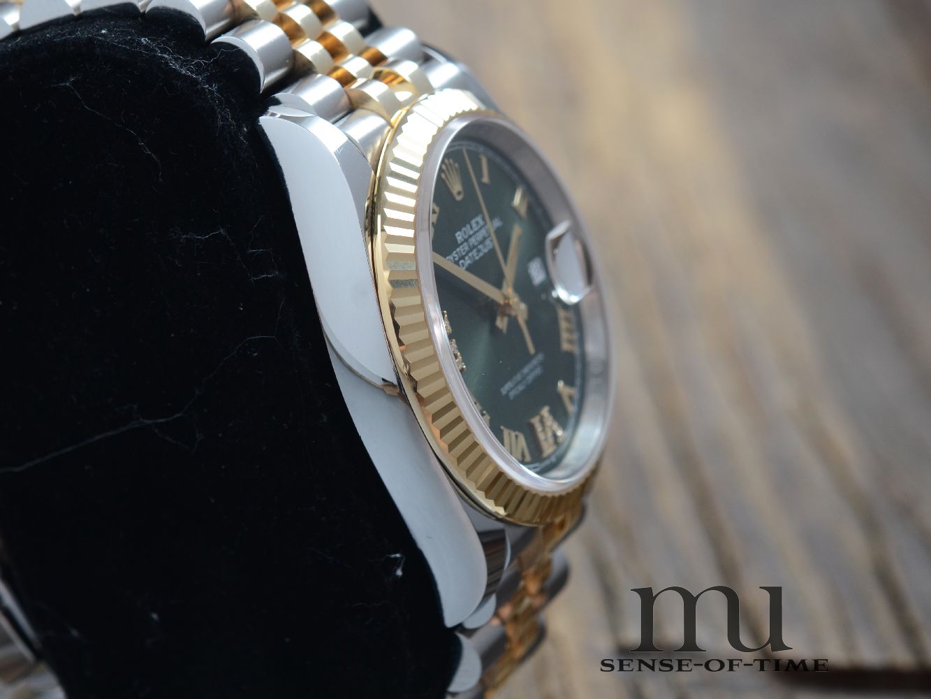 Rolex Datejust Olive Diamond Dial Jubilee-Bracelet, Ref: 126233