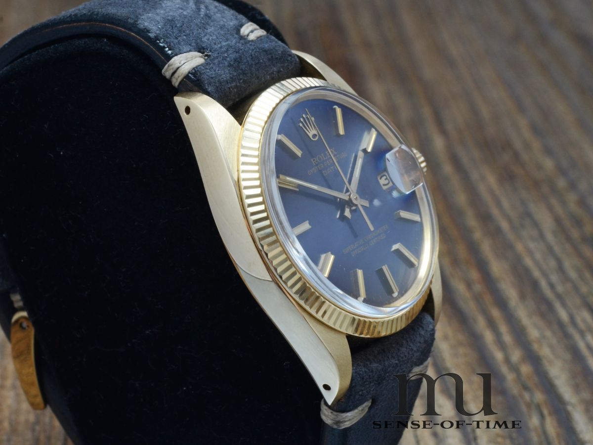 Rolex Date Ref.: 1503 Gold Blue Dial